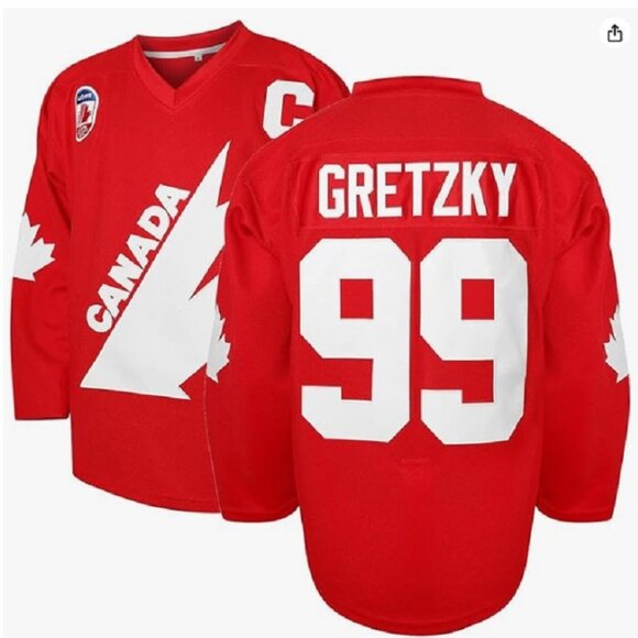 WAYNE GRETZKY TEAM CANADA HOCKEY JERSEY BNWOT 2XL - Picture 1 of 5